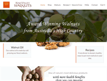 Tablet Screenshot of kingvalleywalnuts.com.au